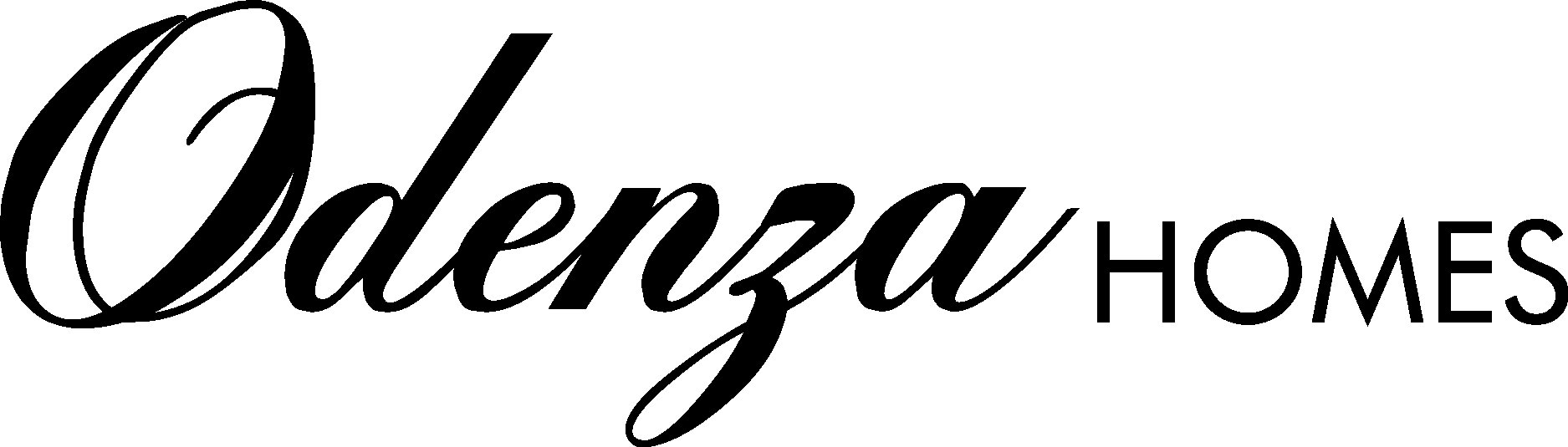 Odenza Homes Black Logo Vector Logo